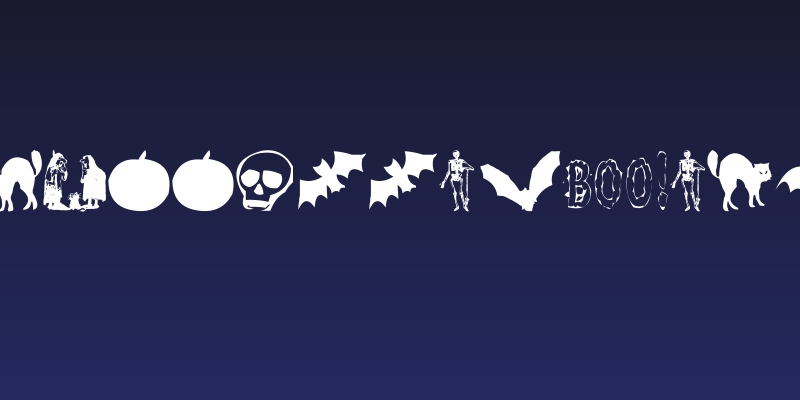 AEZ halloween dingbats Social Header