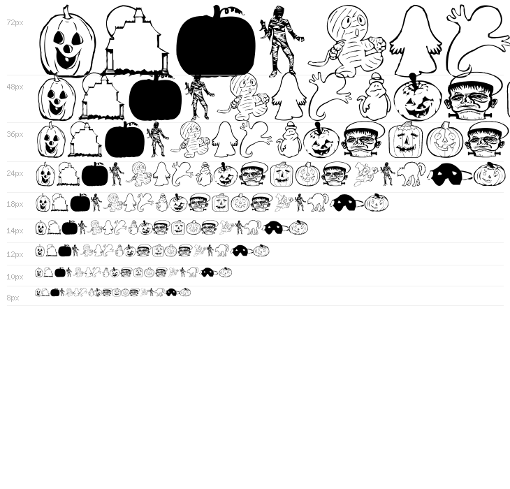 AEZ halloween dingbats Waterfall