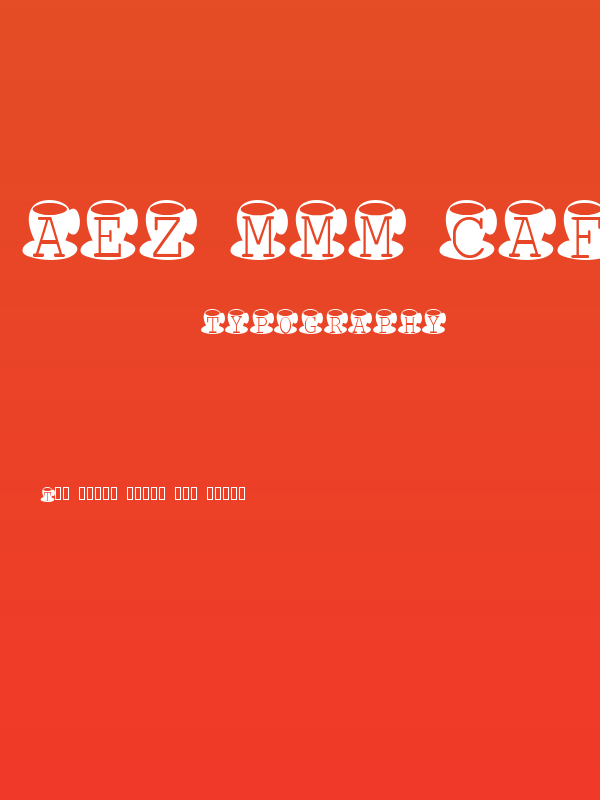 AEZ mmm caffeine Poster