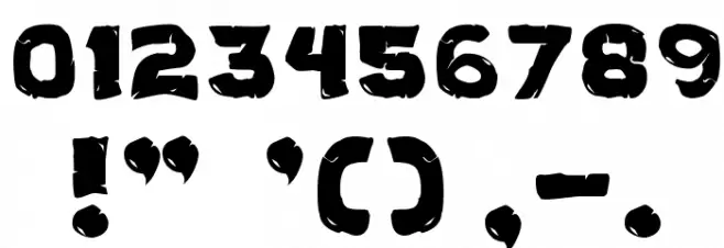 AEZ monster Font OTHER CHARS