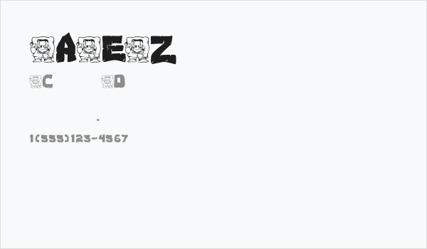 AEZ monster Business Card