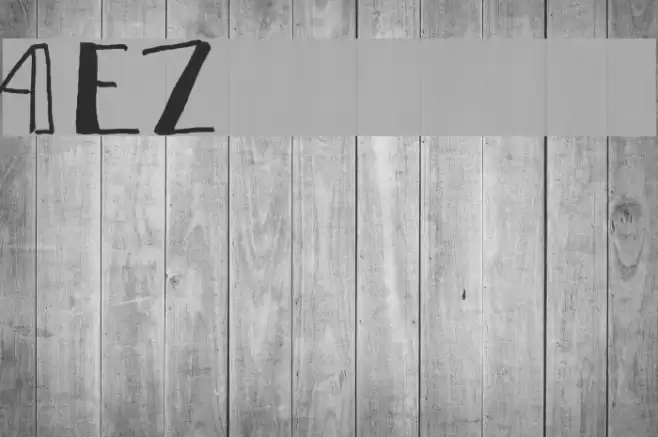 AEZ no name Font examples
