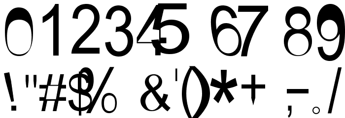 AEZ not your mom's ariel font Font OTHER CHARS