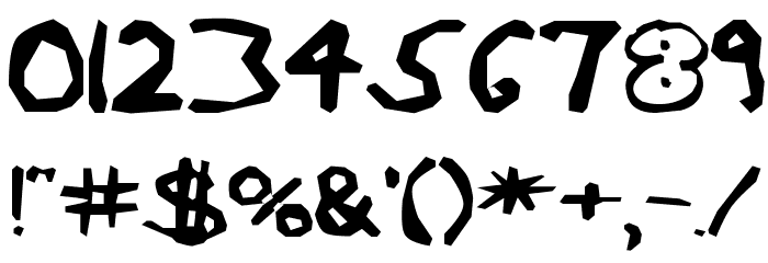 AEZ outline frenzy-1 Font OTHER CHARS