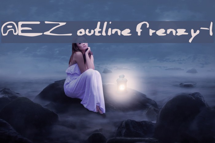 AEZ outline frenzy-1 Font examples