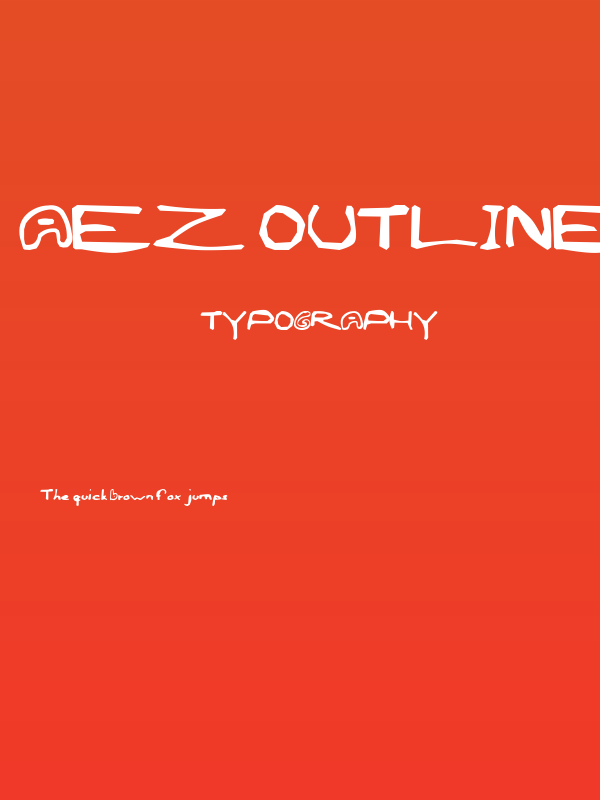 AEZ outline frenzy-1 Poster