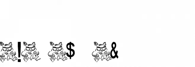 AEZ owlness Font OTHER CHARS