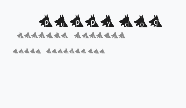 AEZ puppy dog Business Card