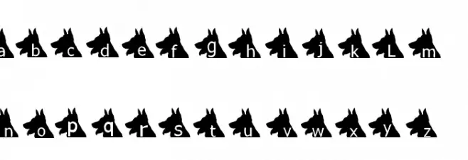 AEZ puppy dog Caratteri MINUSCOLO