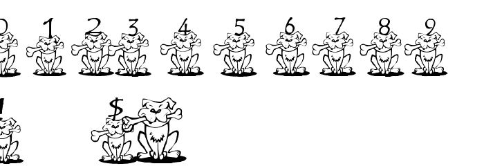 AEZ ruff, ruff Font OTHER CHARS