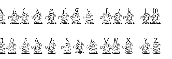 AEZ ruff, ruff Font LOWERCASE