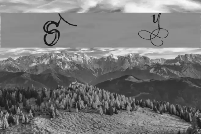 AEZ scripty 2 Font examples