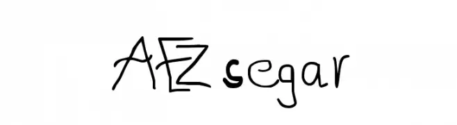AEZ segar  font caratteri gratis