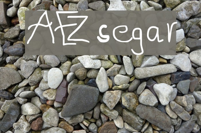 AEZ segar Font examples