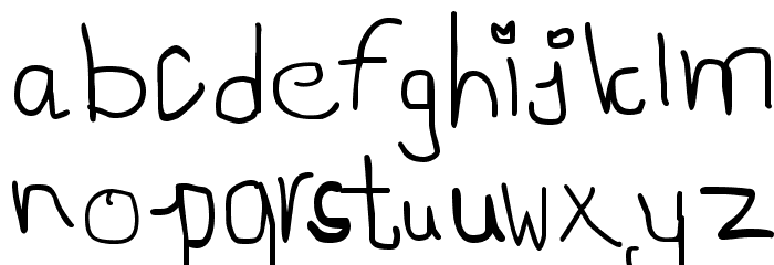 AEZ segar Font LOWERCASE