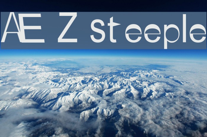 AEZ steeple Font examples
