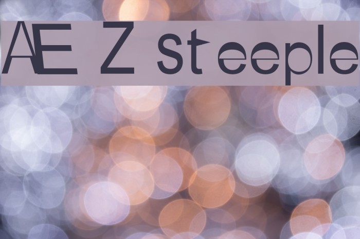 AEZ steeple Font examples