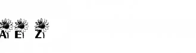 AEZ sunflower letters  baixar fontes gratis