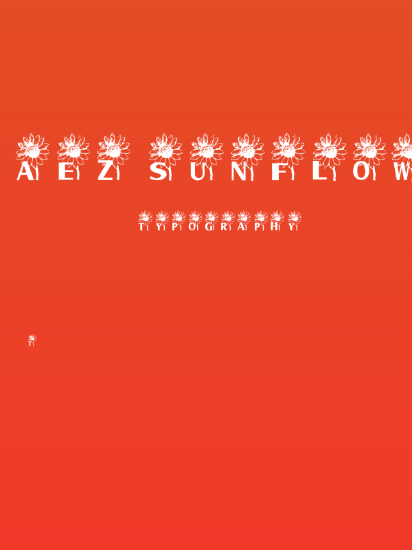 AEZ sunflower letters Poster