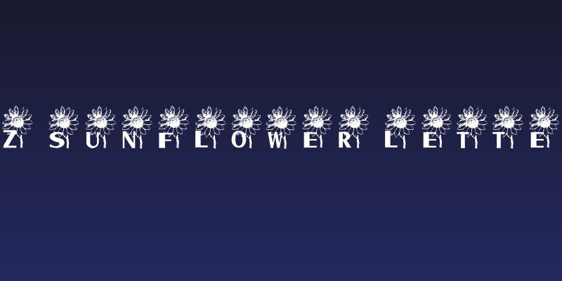 AEZ sunflower letters Social Header