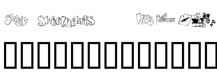 AEZ sweethearts Font LOWERCASE