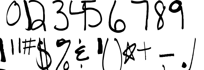 AEZAnastaciaHW Font OTHER CHARS