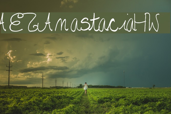 AEZAnastaciaHW Font examples