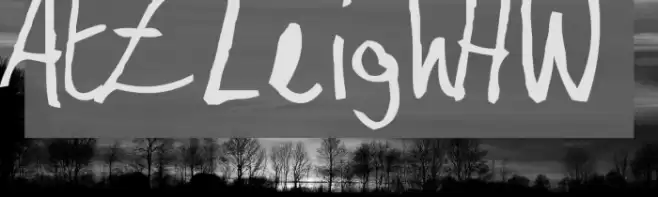 AEZLeighHW Font examples