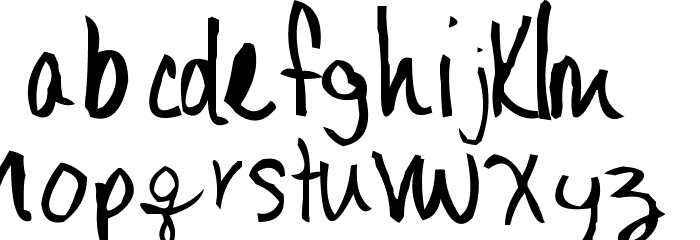 AEZLeighHW Font LOWERCASE