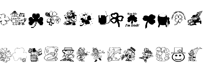 AEZSTPatricksDay Font LOWERCASE