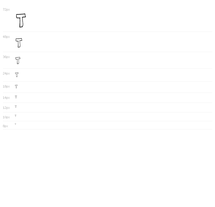 AEZbasic font Waterfall