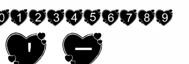 AEZbighearts Font OTHER CHARS