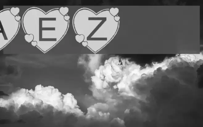 AEZbighearts Font examples
