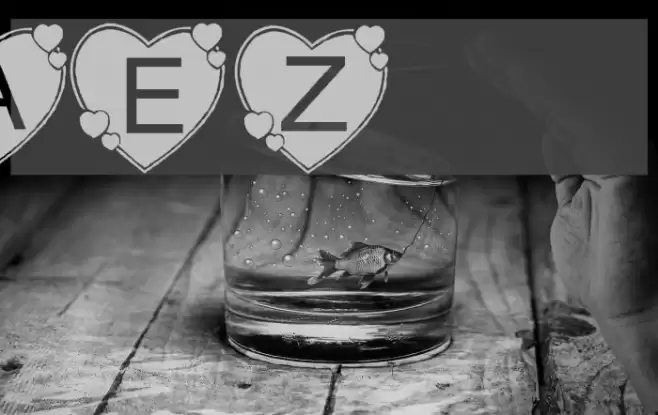 AEZbighearts Font examples