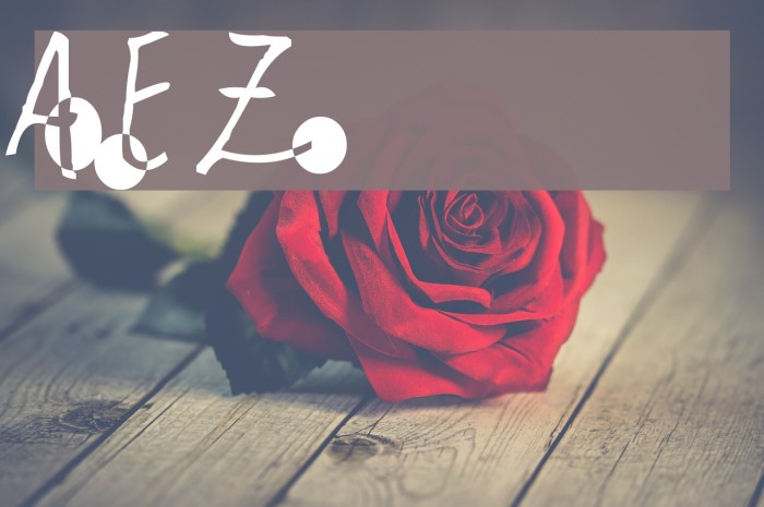 AEZcricles Font examples
