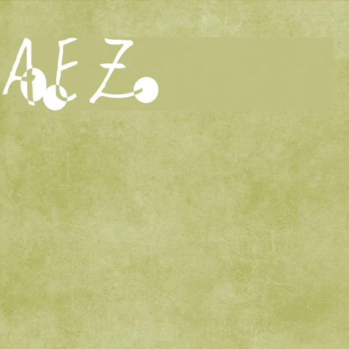 AEZcricles Font examples