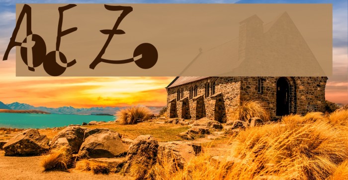 AEZcricles Font examples