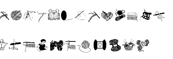AEZcrochet Font LOWERCASE