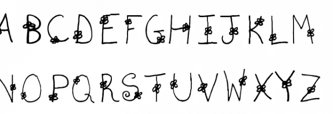 AEZdaisy Schriftart Groß