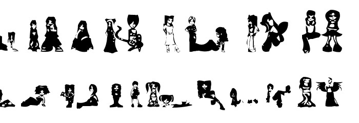AEZdollz Font LOWERCASE
