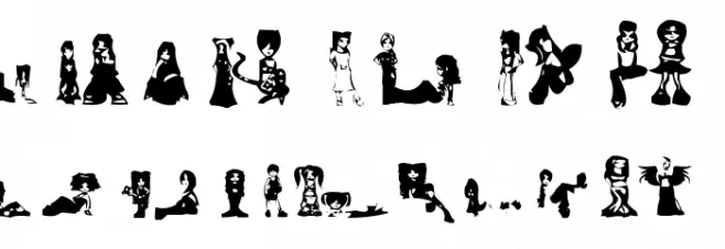 AEZdollz Font LOWERCASE