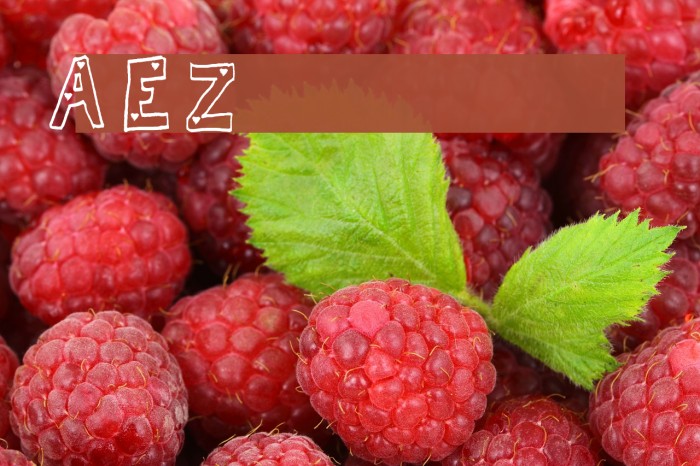 AEZhearts Font examples