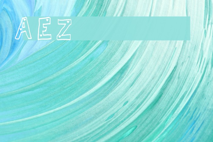 AEZhearts Font examples