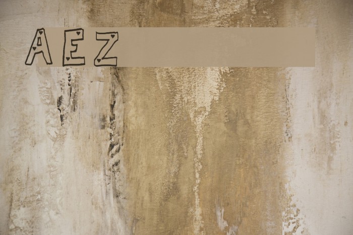 AEZhearts Font examples