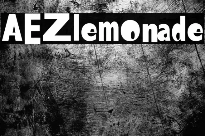 AEZlemonade फ़ॉन्ट examples