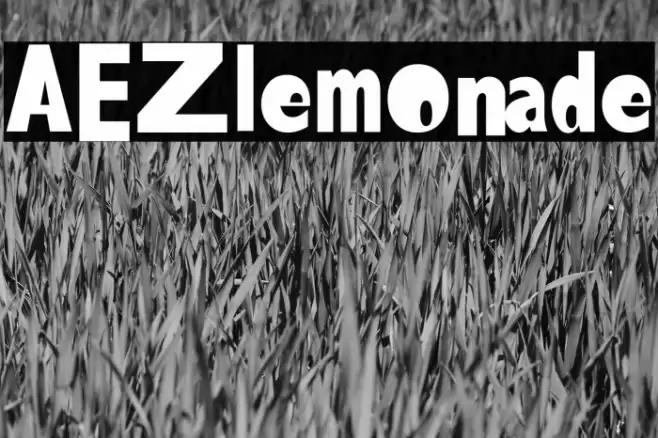 AEZlemonade फ़ॉन्ट examples