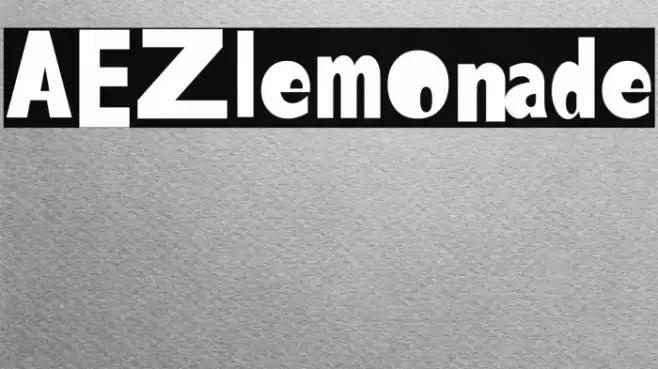 AEZlemonade फ़ॉन्ट examples
