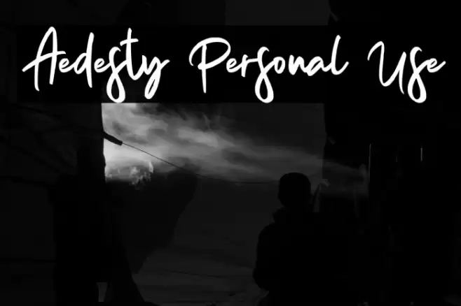 Aedesty Personal Use Font examples