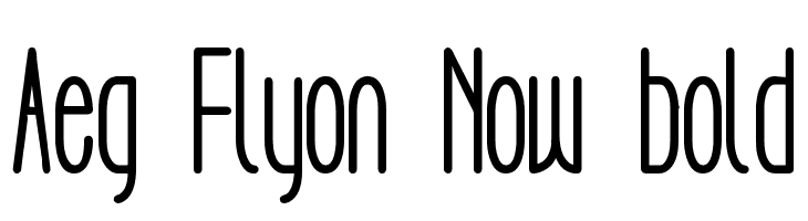 Aeg Flyon Now bold Шрифта