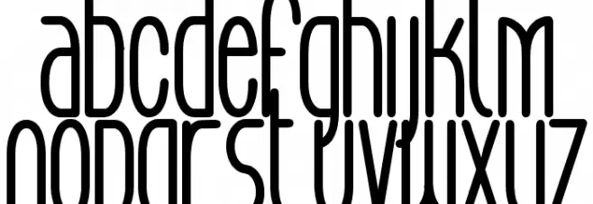 Aeg Flyon Now bold Font LOWERCASE